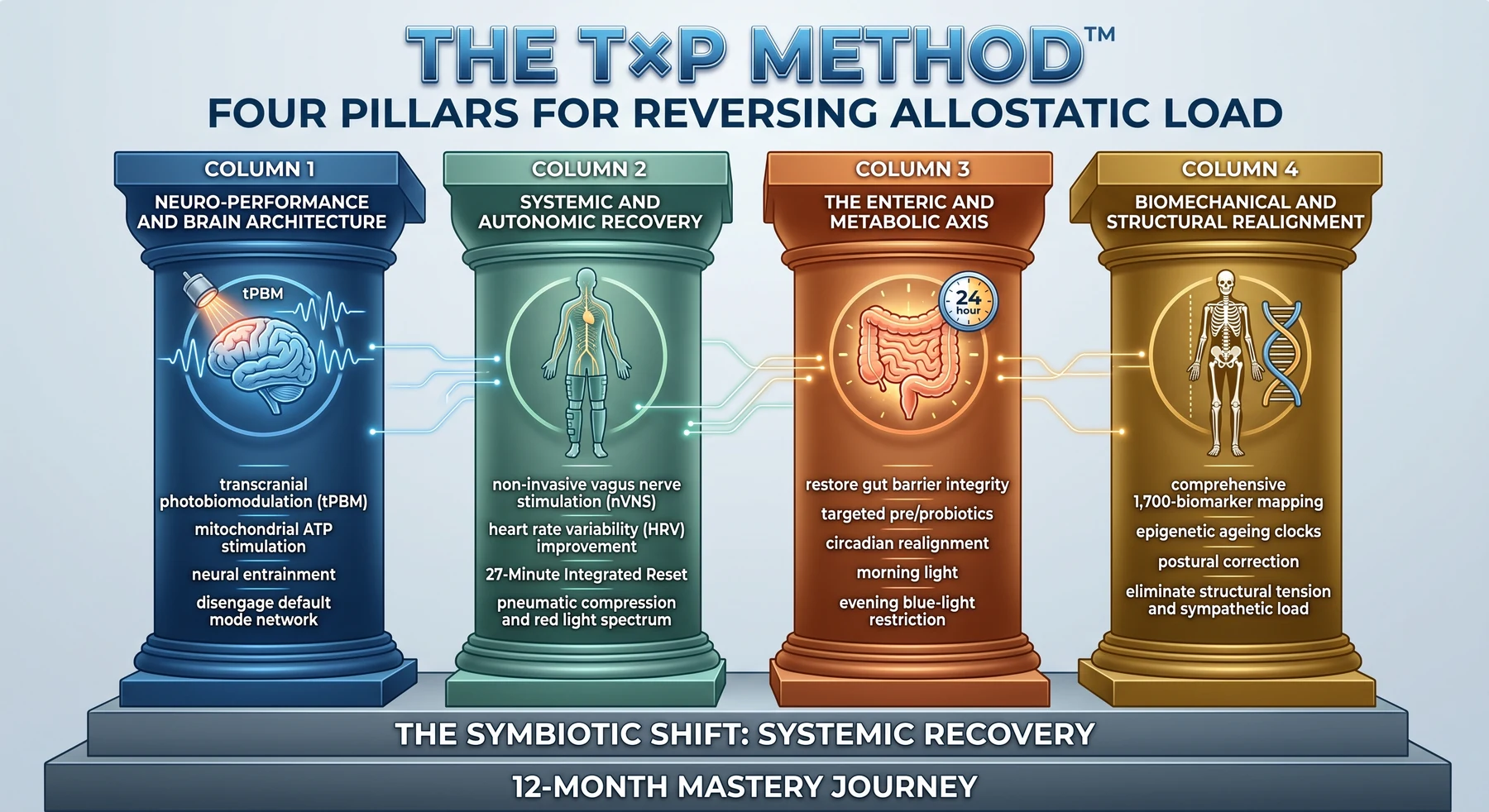 The T×P Method four pillars for reversing allostatic load
